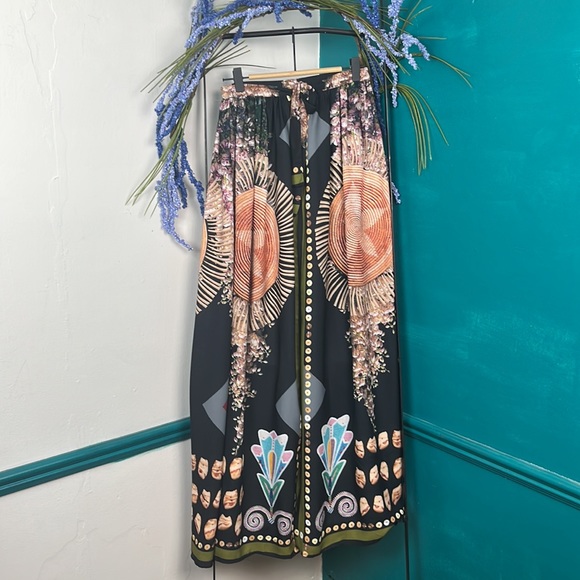 Jamie Okuma skirt SoCal wrap basket print open style. Worn once. Sold out online - Picture 7 of 10